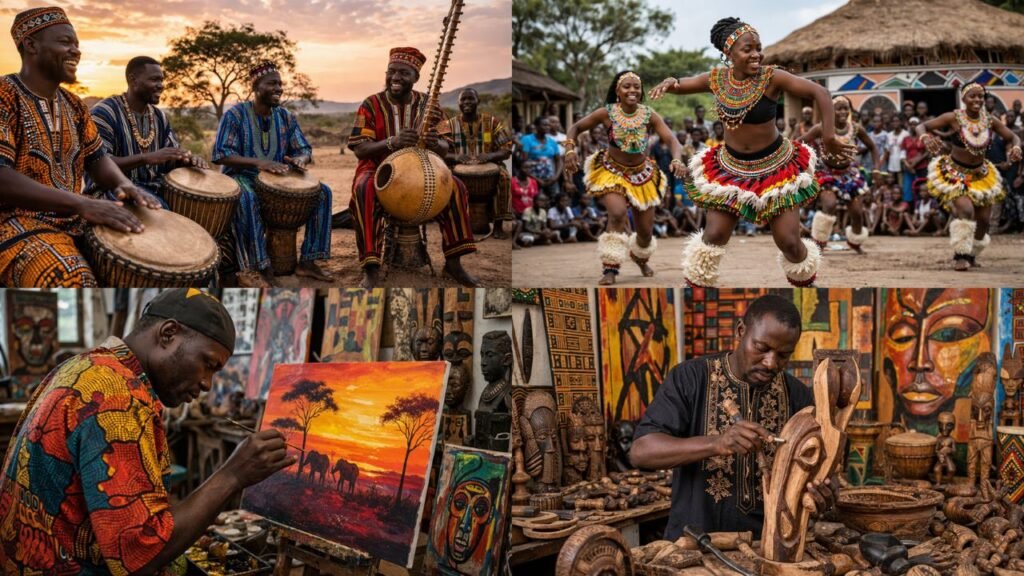 🌍 Africa: A Continent of Rich Cultures, Traditions, and Timeless Heritage. african arts and traditions in unity