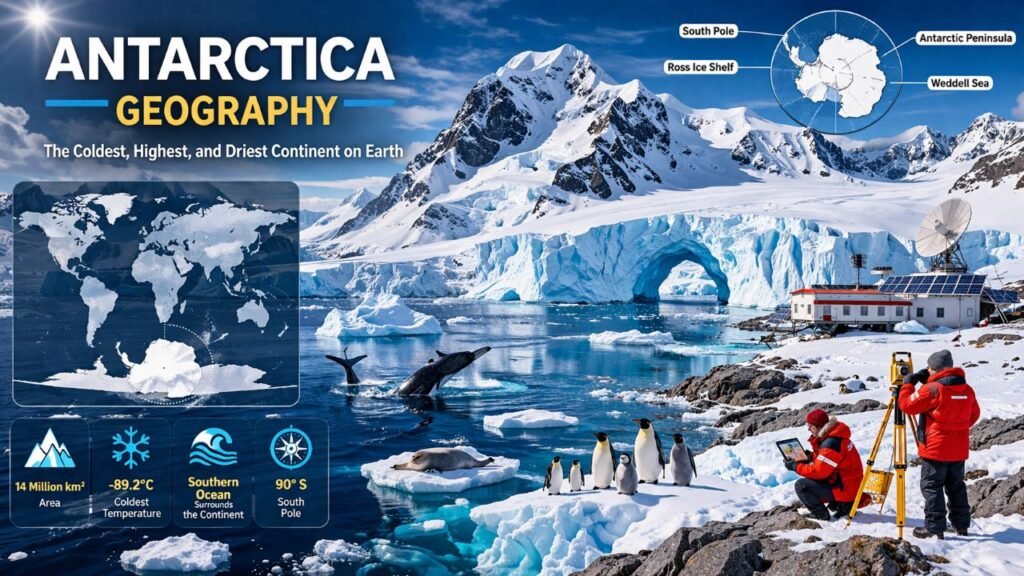 antarctica geography; icy wilderness explored