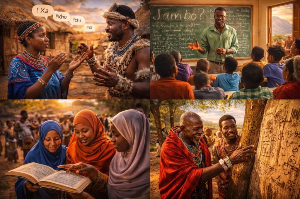 🌍 Africa: A Continent of Rich Cultures, Traditions, and Timeless Heritage. capturing language and culture through portraits