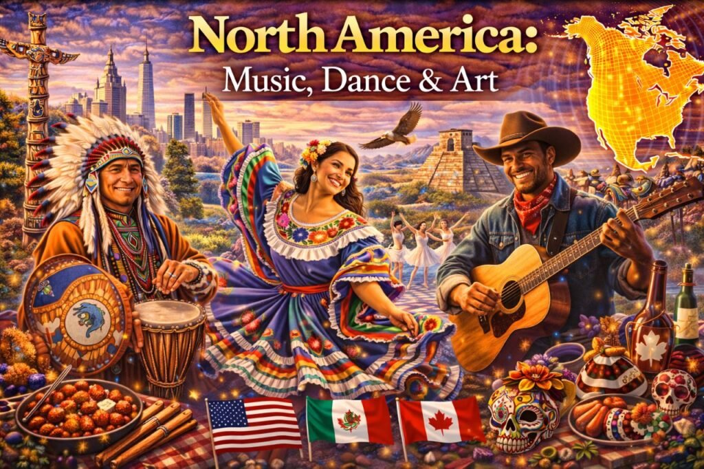 north america; culture, music, and art