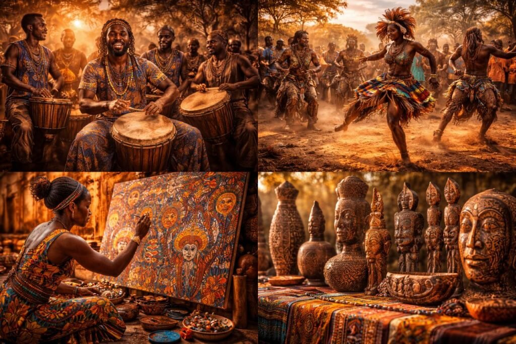 🌍 Africa: A Continent of Rich Cultures, Traditions, and Timeless Heritage. vibrant african music, dance, and art
