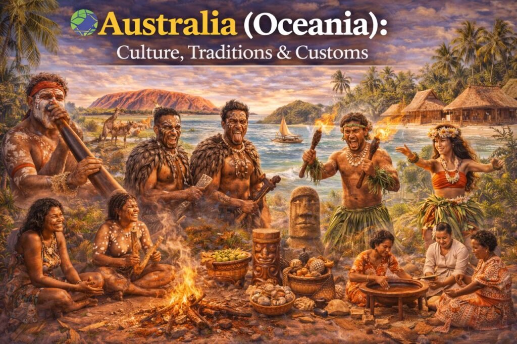 Australia (Oceania): A Region of Island Cultures, Ancient Traditions, and Oceanic Beauty ๐ australia and oceania cultural celebration