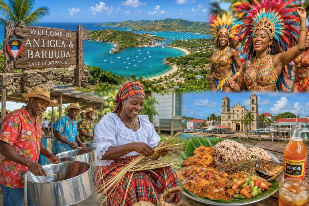 colorful antigua & barbuda getaway collage antigua and barbuda culture