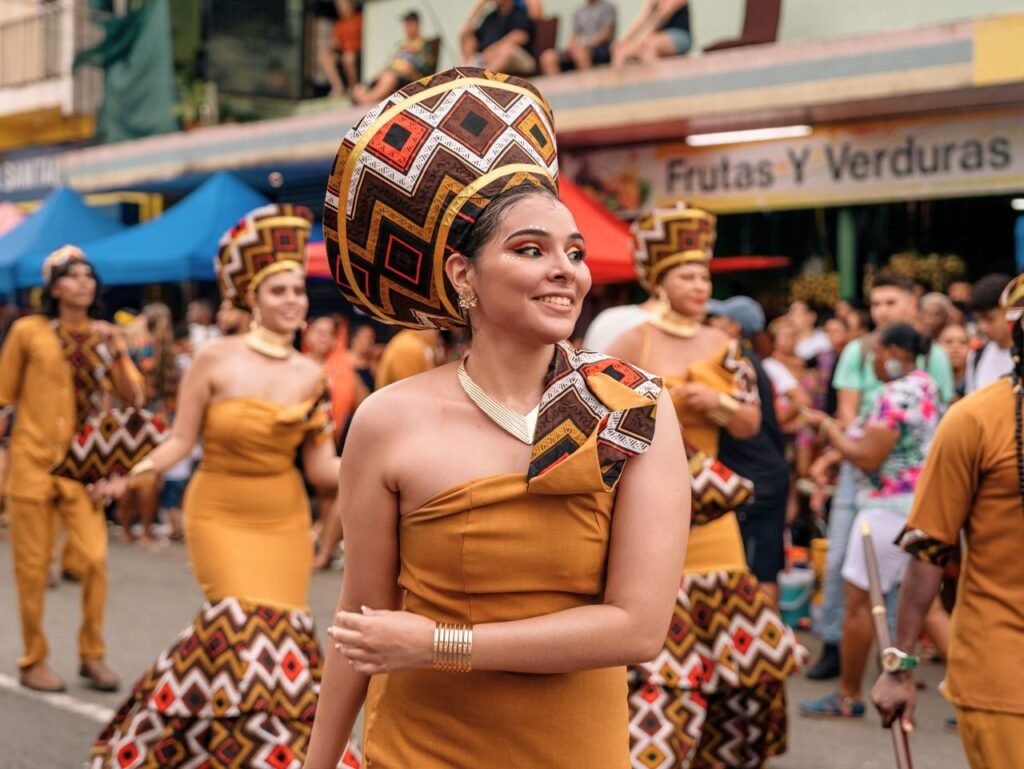 colorful celebration of afro costa rican culture during a lively street parade in limón limón, limón, costa rica