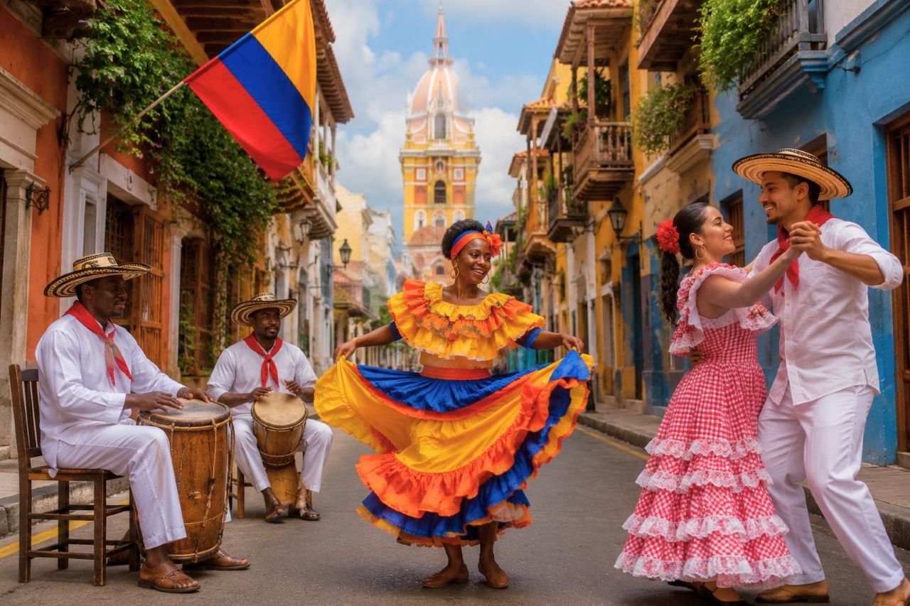 Blog colorful street celebration in colombia colombia culture, south america