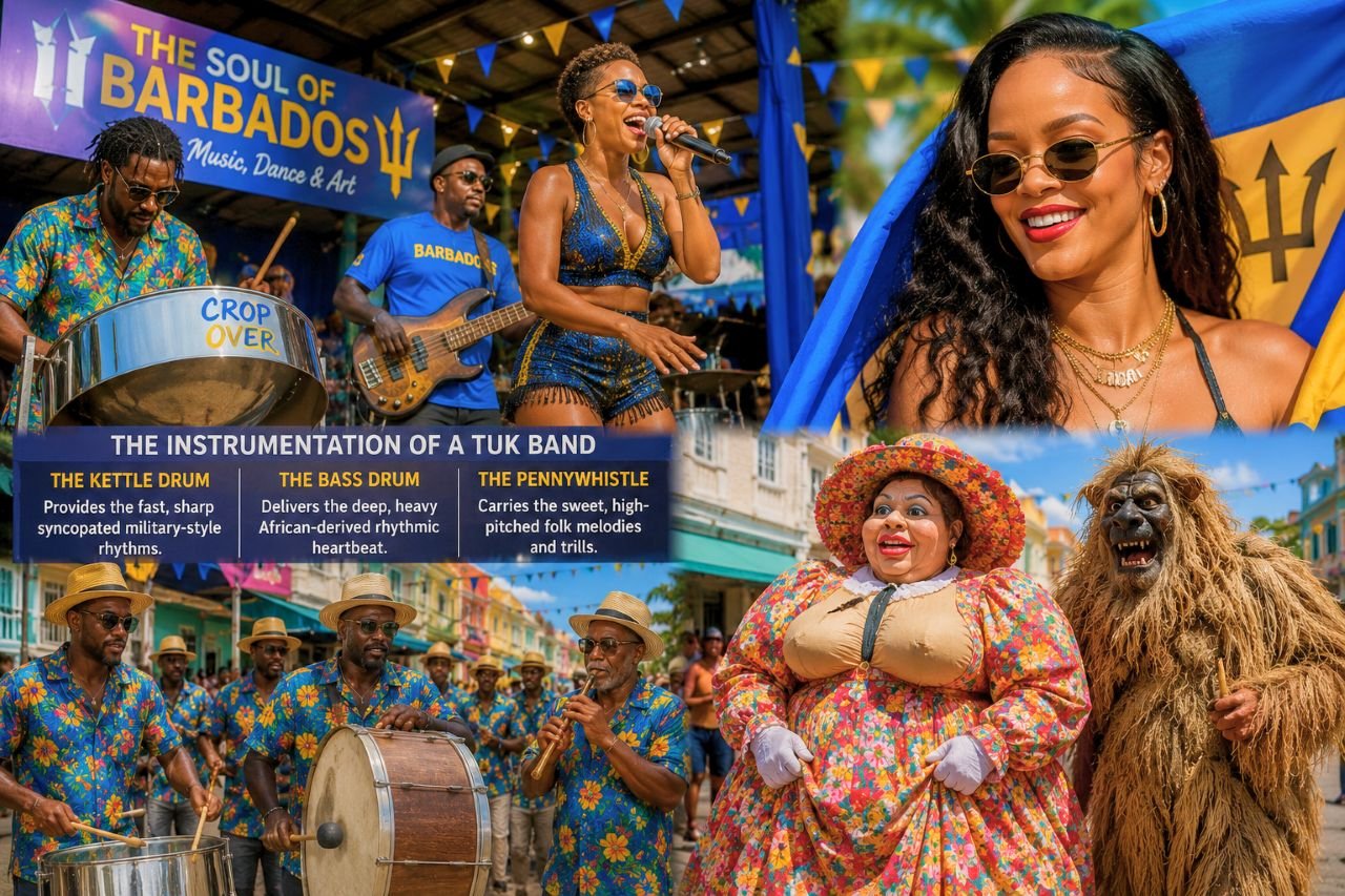 crop over parade celebration in barbados culture