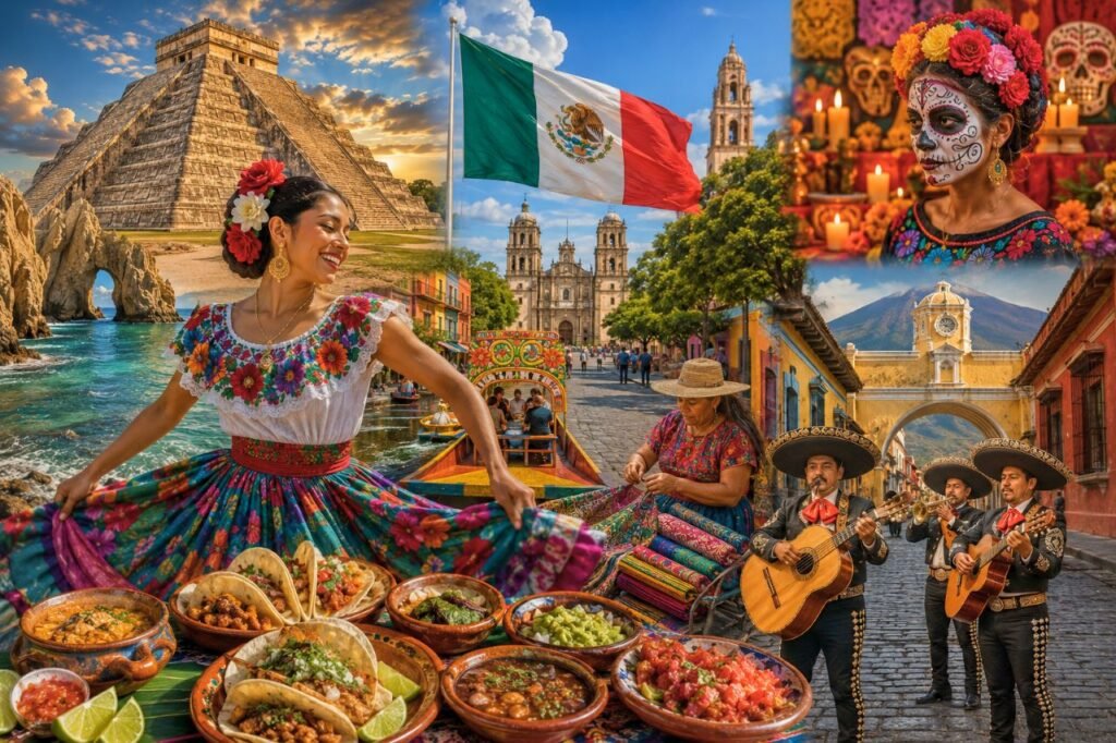 fiesta mexicana en colores vibrantes mexico culture