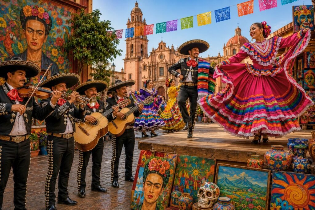 fiesta mexicana en el plaza mexico music