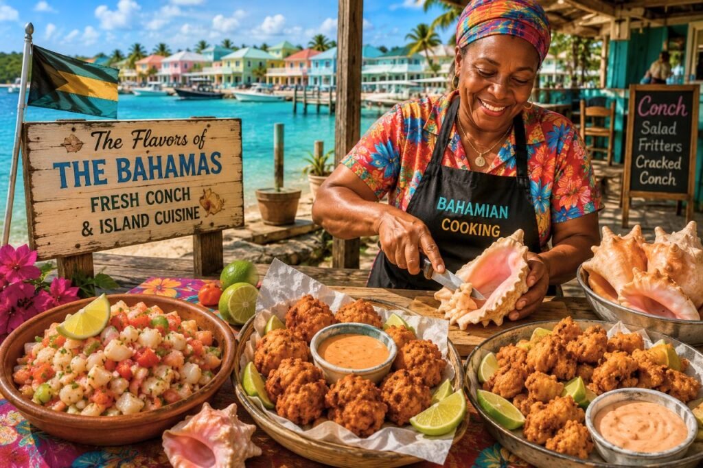 fresh conch and coastal flavors bahamas culture