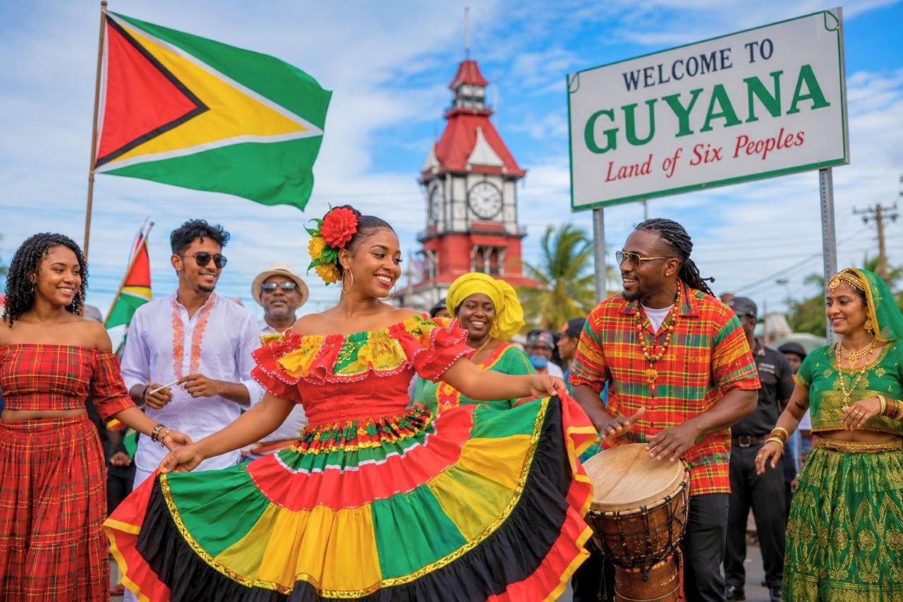 guyana festival celebration with vibrant costumes, guyana culture