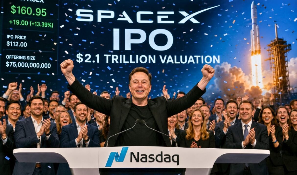 SpaceX Shatters Records with Historic IPO, Vaulting Elon Musk to Trillionaire Status