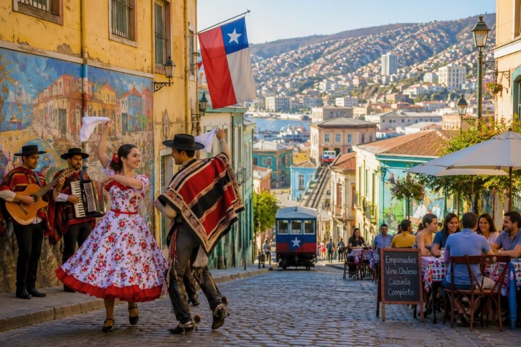 vibrant chilean street festival scene chile culture