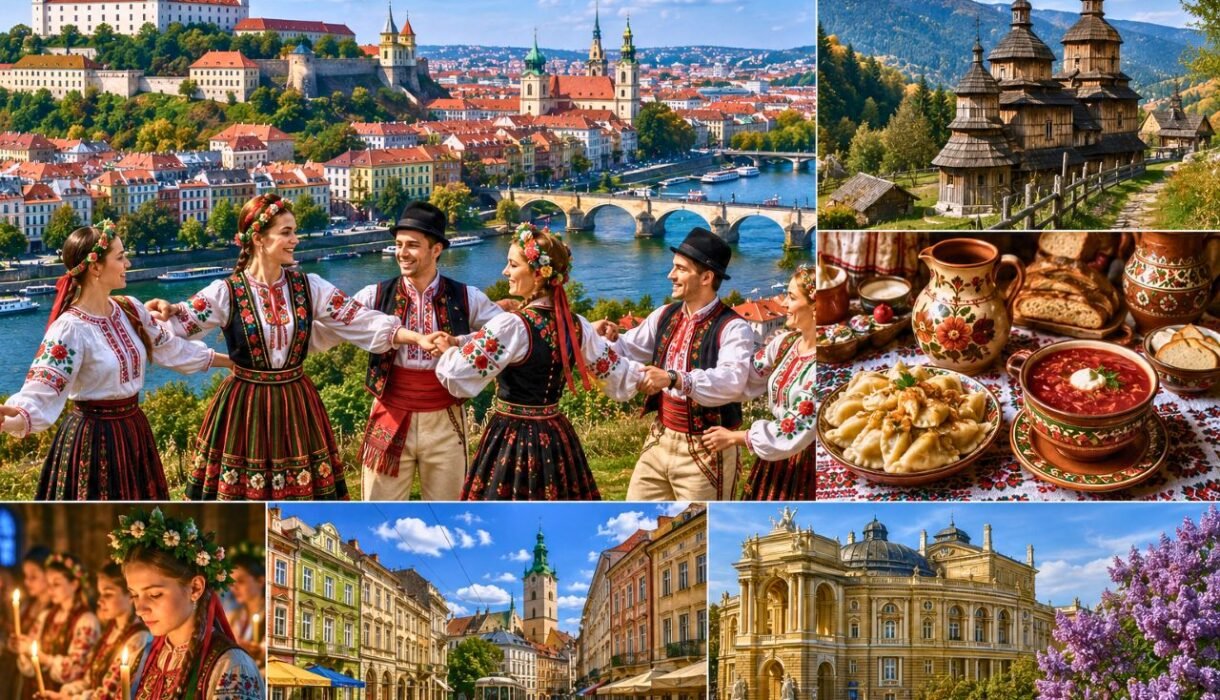 eastern europe culture collage