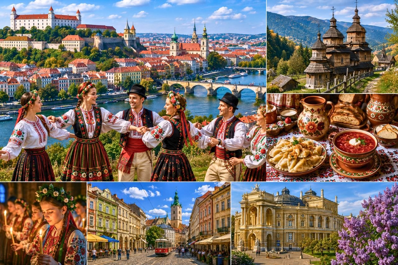 eastern europe culture collage