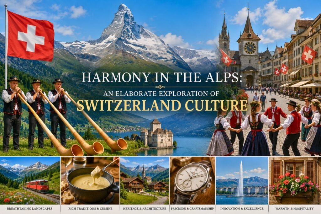 harmony in the alps, switzerland beauty culture