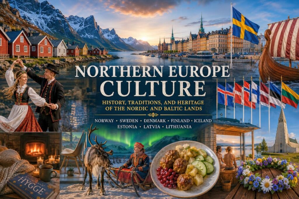northern europe culture collage