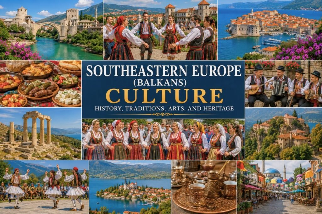 southeastern europe cultural collage