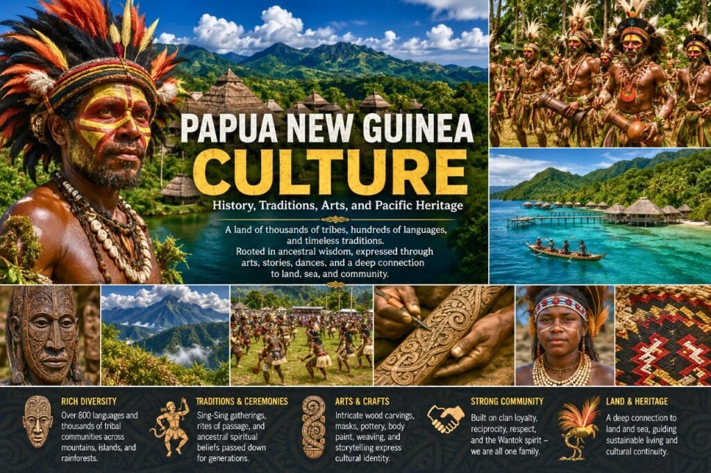 papua new guinea culture infographic