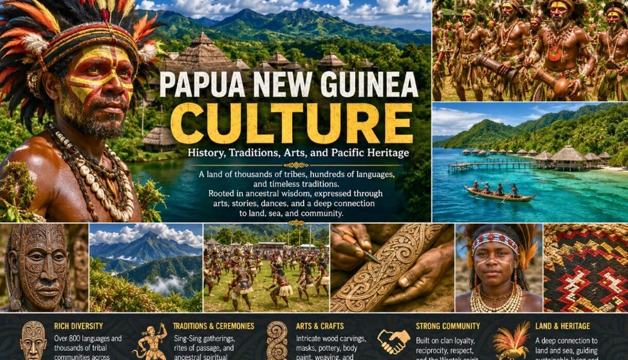 papua new guinea culture infographic