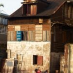 an old krio house at waterloo street in freetown sierra leone